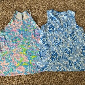 Bundle of 2 Lilly Pulitzer tank top shirts medium